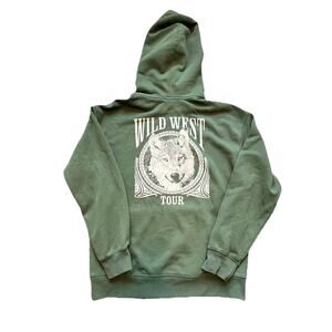 Levis Hoodie Sweatshirt Mens M Green Levi Strauss & Co Logo Pullover Handpicked